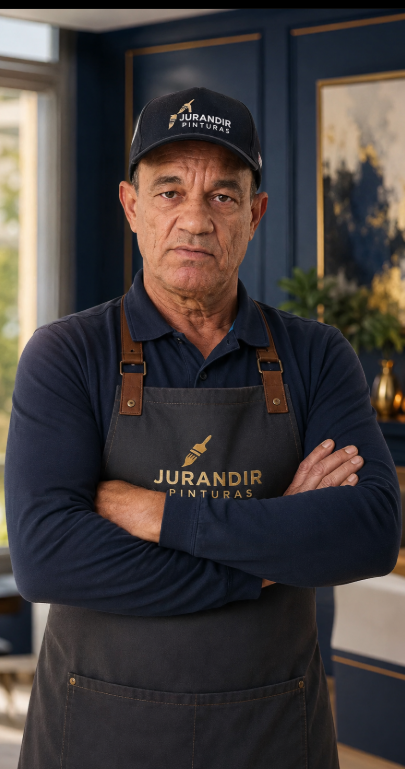 Jurandir de braços cruzados